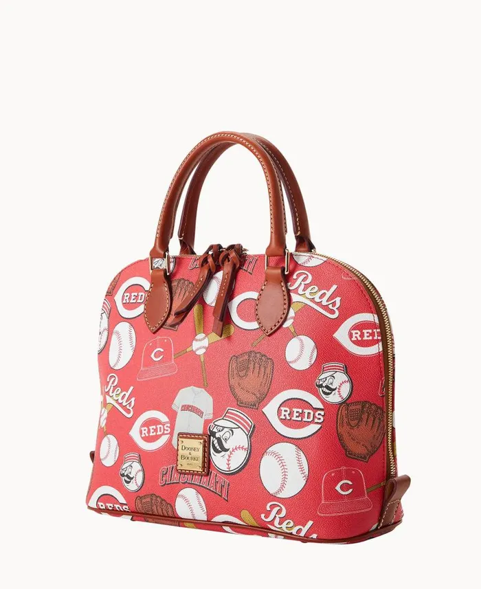 Dooney and Bourke MLB Reds Zip Zip Satchel Reds WomenMen Satchels