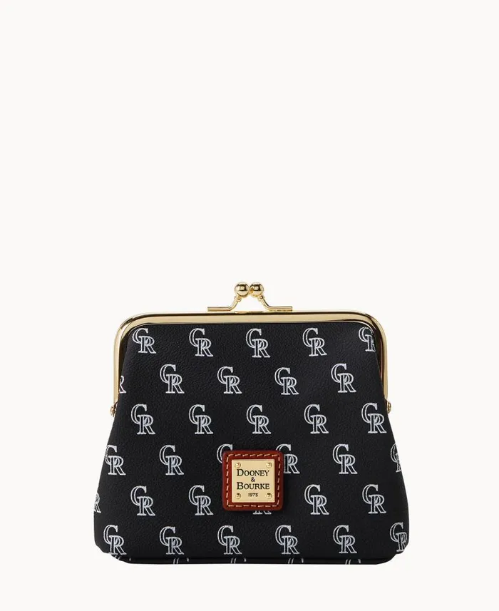 Dooney and Bourke MLB Rockies Large Framed Purse Rockies WomenMen Wallets