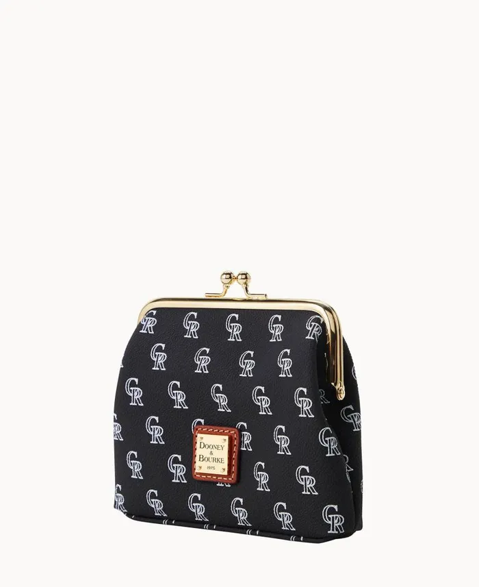 Dooney and Bourke MLB Rockies Large Framed Purse Rockies WomenMen Wallets