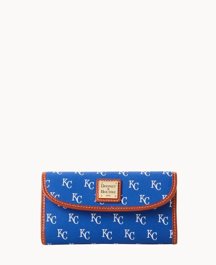 Dooney and Bourke MLB Royals Continental Clutch Royals WomenMen Wallets