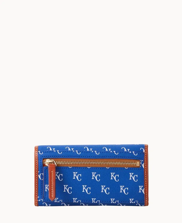 Dooney and Bourke MLB Royals Continental Clutch Royals WomenMen Wallets