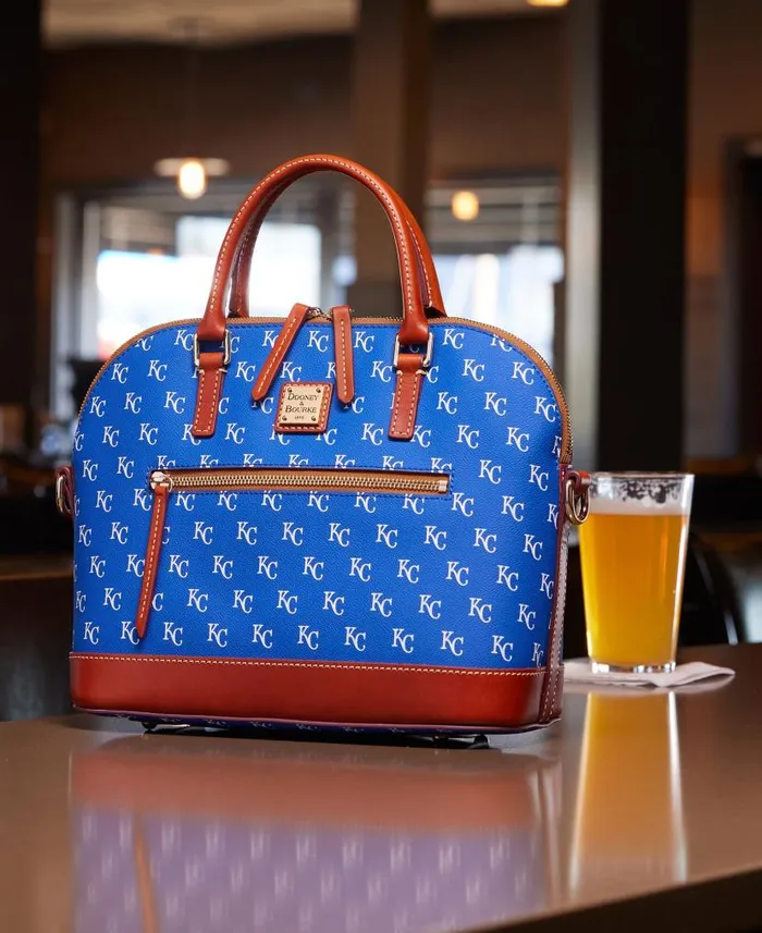 Dooney and Bourke MLB Royals Domed Zip Satchel Royals WomenMen Satchels