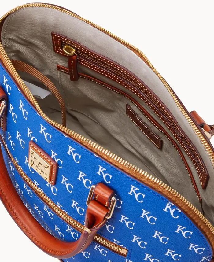 Dooney and Bourke MLB Royals Domed Zip Satchel Royals WomenMen Satchels