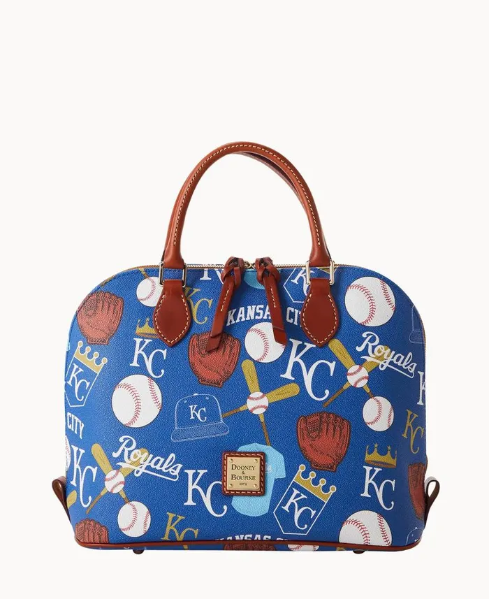 Dooney and Bourke MLB Royals Zip Zip Satchel Royals WomenMen Satchels