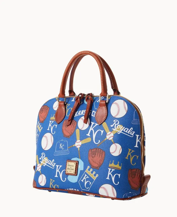 Dooney and Bourke MLB Royals Zip Zip Satchel Royals WomenMen Satchels