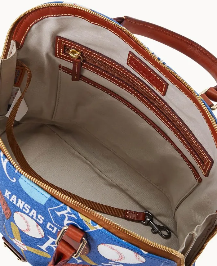 Dooney and Bourke MLB Royals Zip Zip Satchel Royals WomenMen Satchels