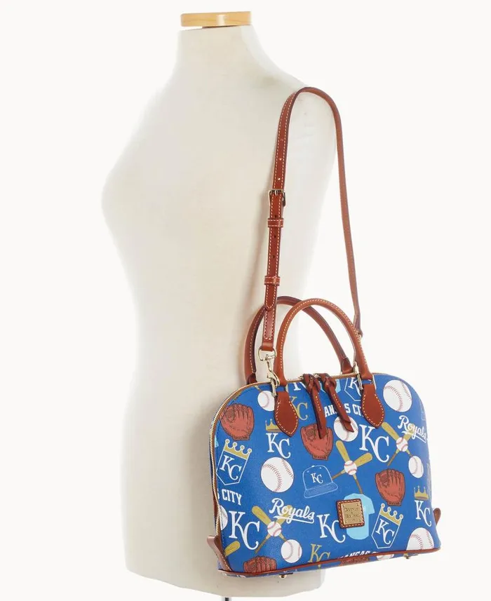 Dooney and Bourke MLB Royals Zip Zip Satchel Royals WomenMen Satchels