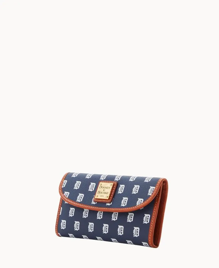 Dooney and Bourke MLB Tigers Continental Clutch Tigers WomenMen Wallets
