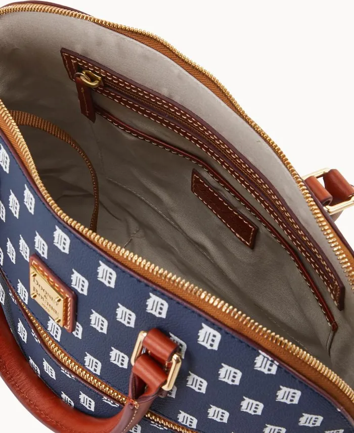 Dooney and Bourke MLB Tigers Domed Zip Satchel Tigers WomenMen Satchels