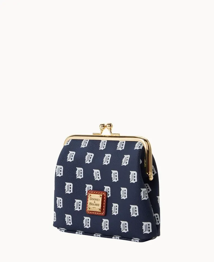 Dooney and Bourke MLB Tigers Large Framed Purse Tigers WomenMen Wallets
