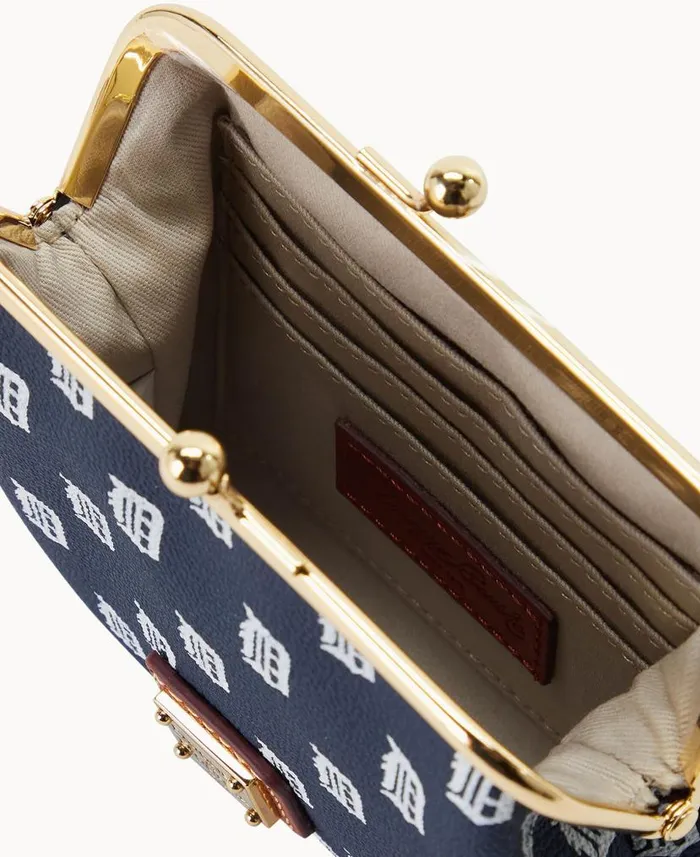 Dooney and Bourke MLB Tigers Large Framed Purse Tigers WomenMen Wallets