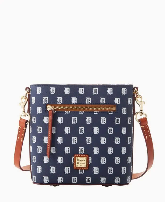 Dooney and Bourke MLB Tigers Small Zip Crossbody Tigers WomenMen Crossbodies