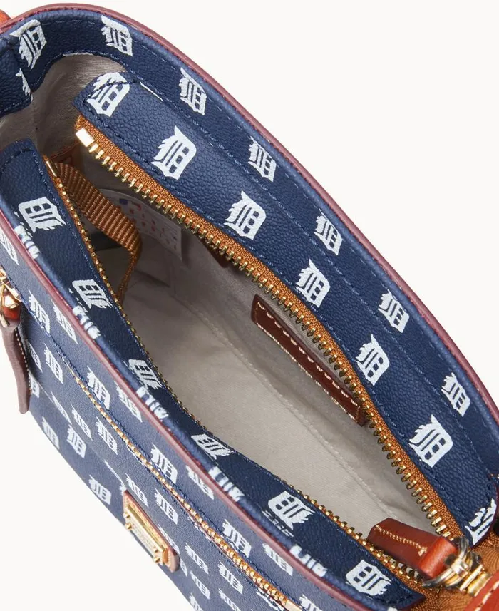 Dooney and Bourke MLB Tigers Small Zip Crossbody Tigers WomenMen Crossbodies Dooney and Bourke MLB Tigers Small Zip Crossbody Tigers WomenMen Crossbodies