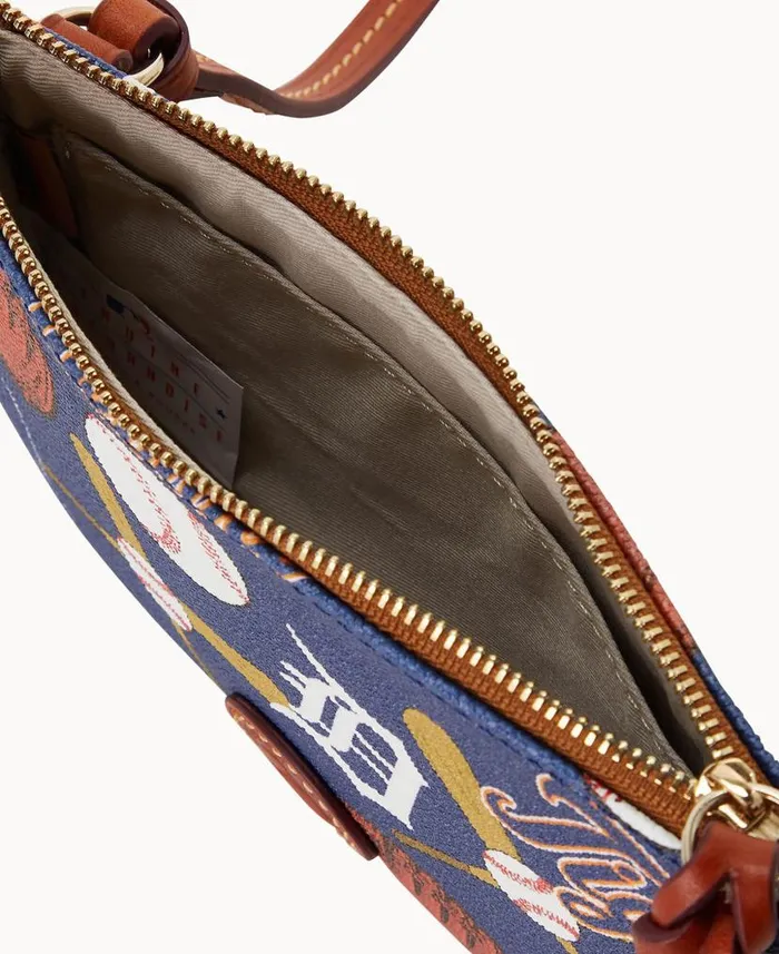 Dooney and Bourke MLB Tigers Top Zip Crossbody Tigers WomenMen Crossbodies