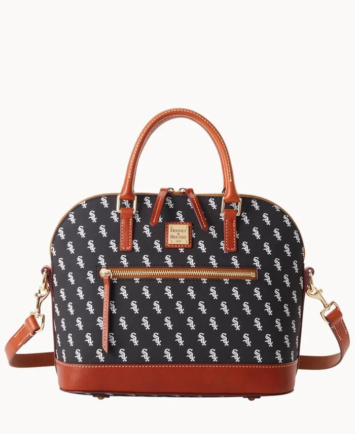 Dooney and Bourke MLB White Sox Domed Zip Satchel White Sox WomenMen Satchels