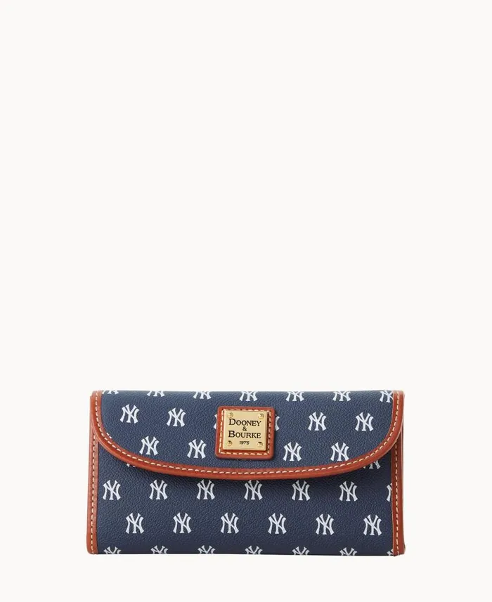 Dooney and Bourke MLB Yankees Continental Clutch Yankees WomenMen Wallets