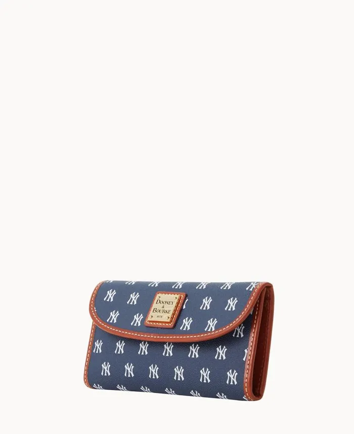 Dooney and Bourke MLB Yankees Continental Clutch Yankees WomenMen Wallets