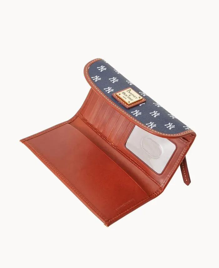 Dooney and Bourke MLB Yankees Continental Clutch Yankees WomenMen Wallets