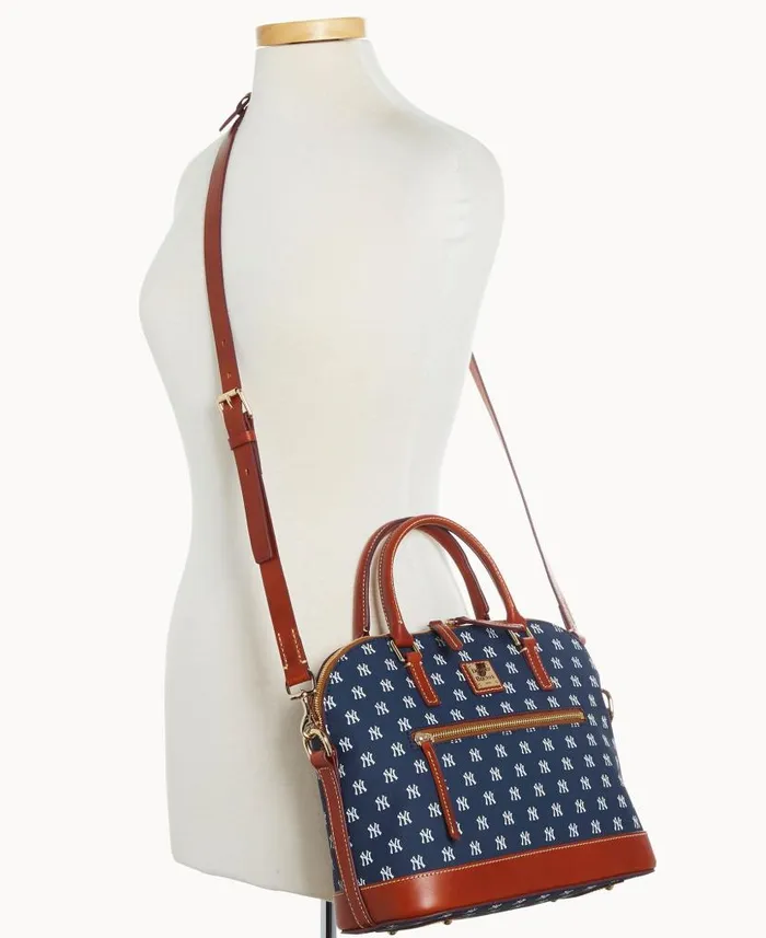 Dooney and Bourke MLB Yankees Domed Zip Satchel Yankees WomenMen Satchels