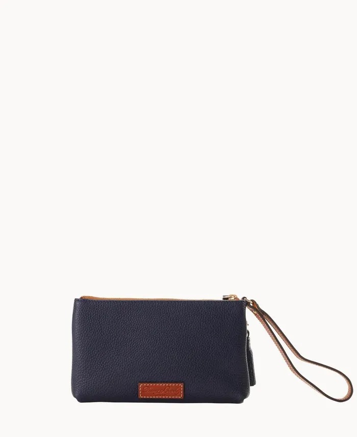 Dooney and Bourke MLB Yankees Double Zip Wristlet Yankees WomenMen Wallets