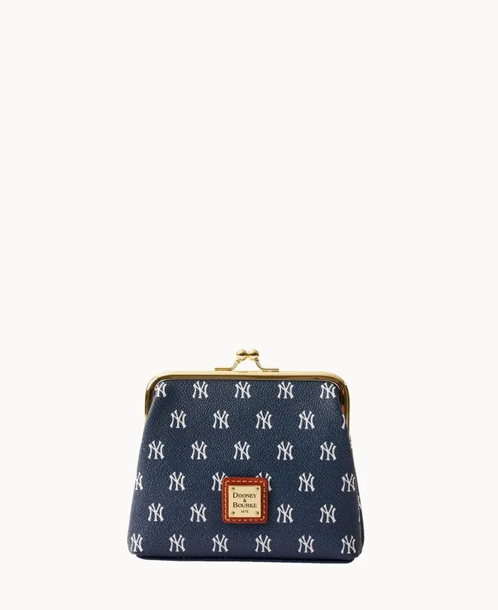 Dooney and Bourke MLB Yankees Large Framed Purse Yankees WomenMen Wallets