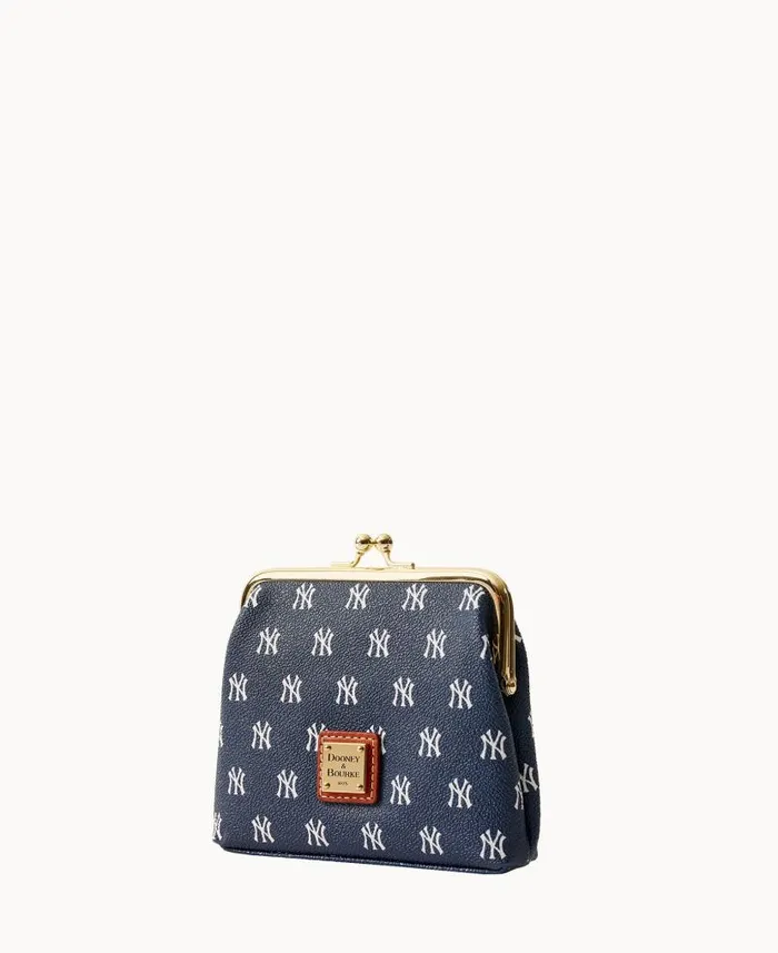 Dooney and Bourke MLB Yankees Large Framed Purse Yankees WomenMen Wallets
