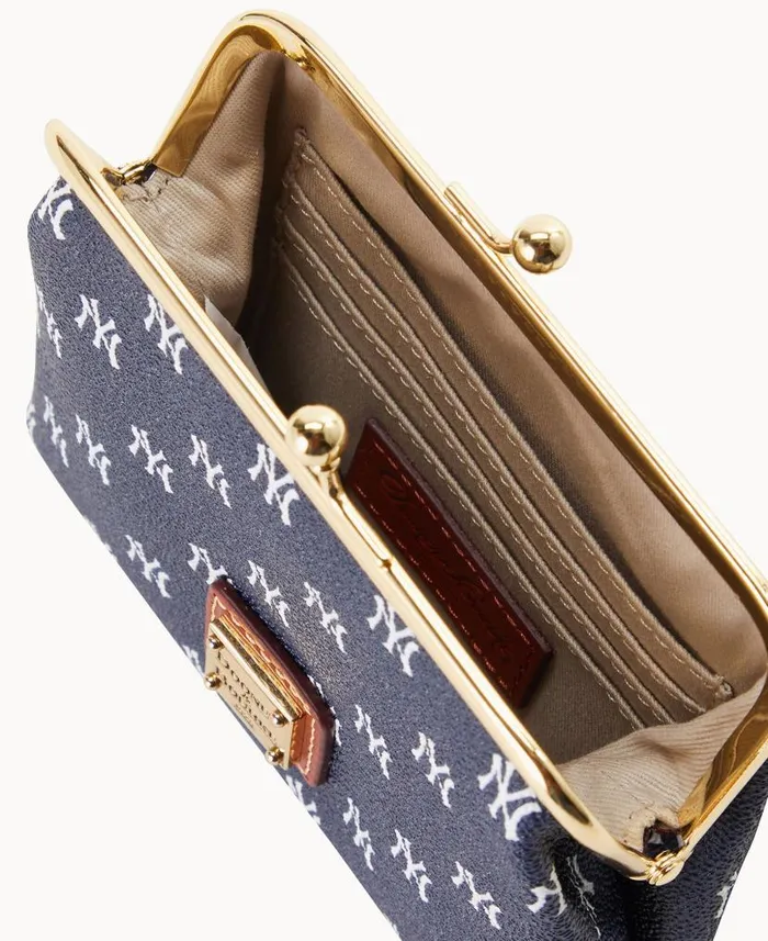 Dooney and Bourke MLB Yankees Large Framed Purse Yankees WomenMen Wallets