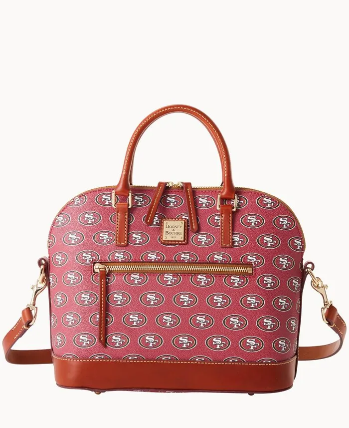 Dooney and Bourke NFL 49Ers Domed Zip Satchel 49ers WomenMen Satchels