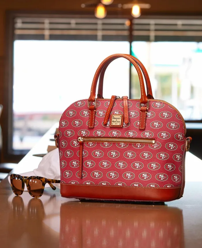 Dooney and Bourke NFL 49Ers Domed Zip Satchel 49ers WomenMen Satchels