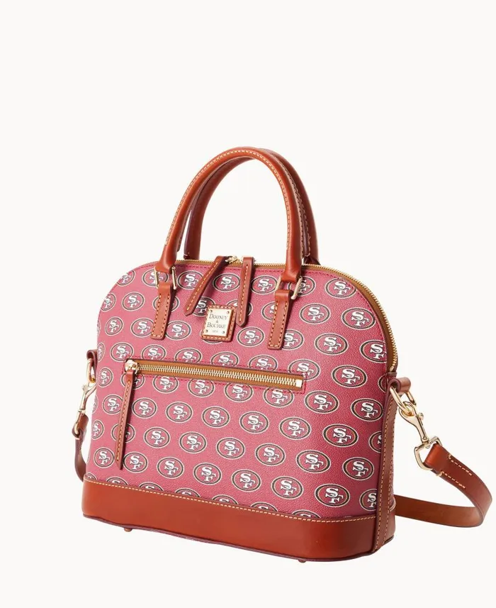 Dooney and Bourke NFL 49Ers Domed Zip Satchel 49ers WomenMen Satchels