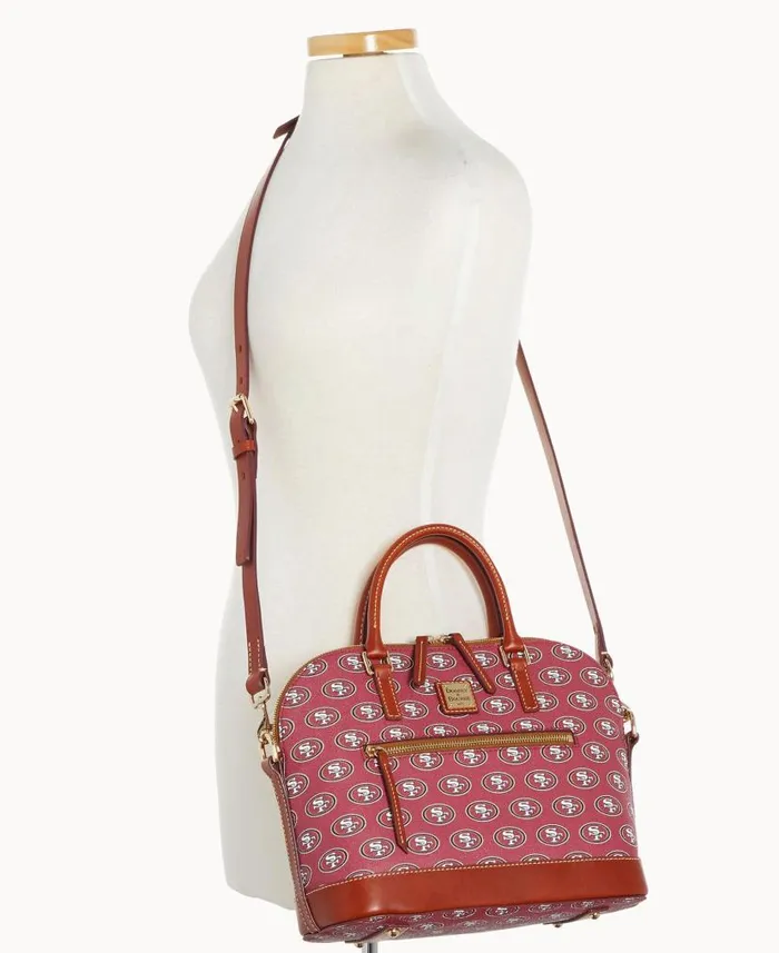 Dooney and Bourke NFL 49Ers Domed Zip Satchel 49ers WomenMen Satchels