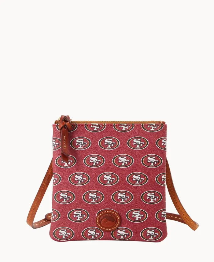 Dooney and Bourke NFL 49ERS Small North South Top Zip Crossbody 49ers WomenMen Crossbodies Dooney and Bourke NFL 49ERS Small North South Top Zip Crossbody 49ers WomenMen Crossbodies