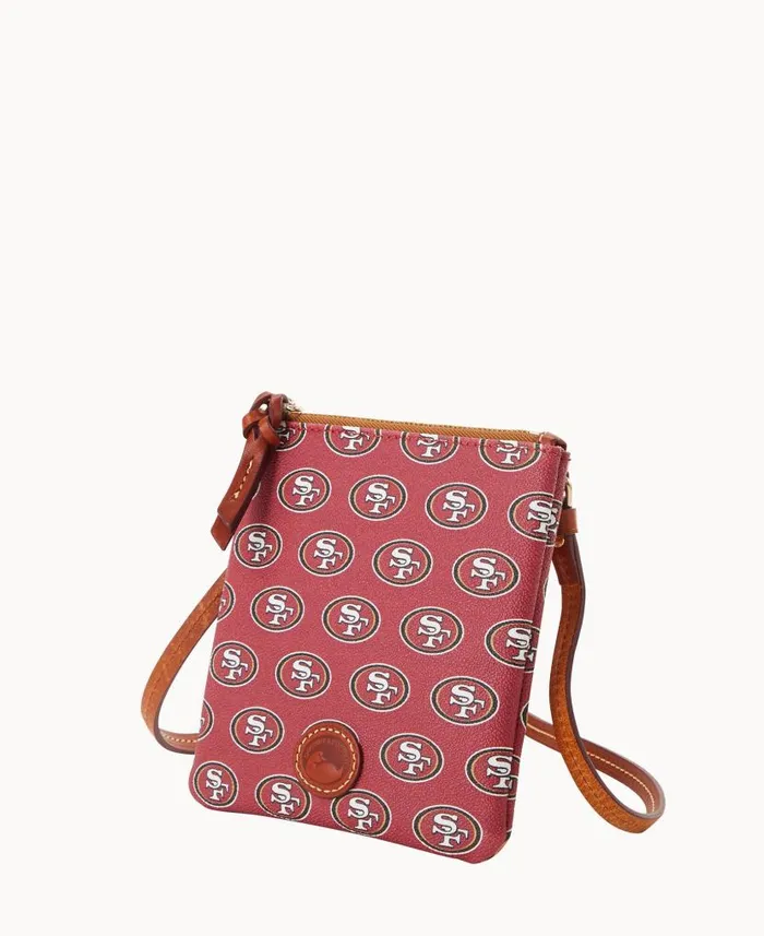Dooney and Bourke NFL 49ERS Small North South Top Zip Crossbody 49ers WomenMen Crossbodies Dooney and Bourke NFL 49ERS Small North South Top Zip Crossbody 49ers WomenMen Crossbodies