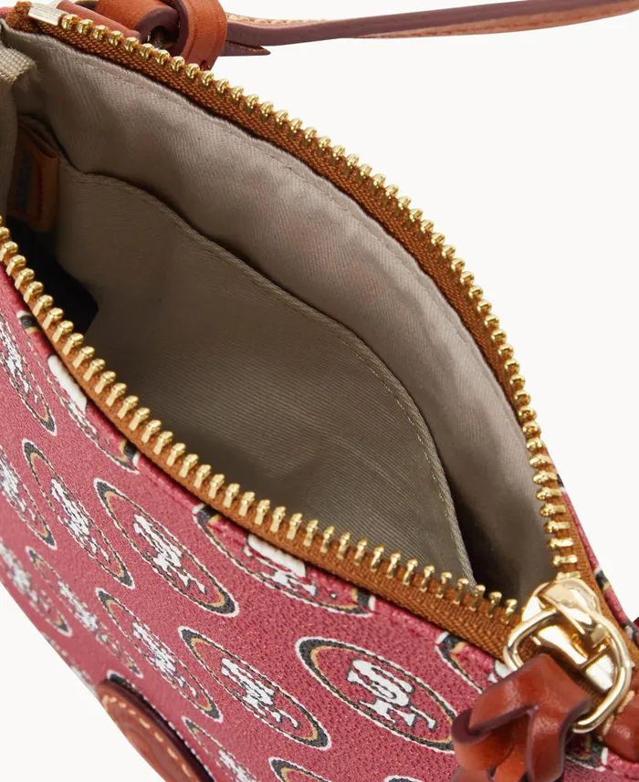 Dooney and Bourke NFL 49ERS Small North South Top Zip Crossbody 49ers WomenMen Crossbodies Dooney and Bourke NFL 49ERS Small North South Top Zip Crossbody 49ers WomenMen Crossbodies
