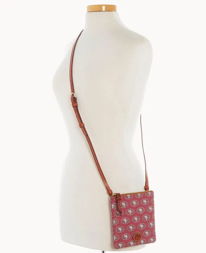 Dooney and Bourke NFL 49ERS Small North South Top Zip Crossbody 49ers WomenMen Crossbodies Dooney and Bourke NFL 49ERS Small North South Top Zip Crossbody 49ers WomenMen Crossbodies
