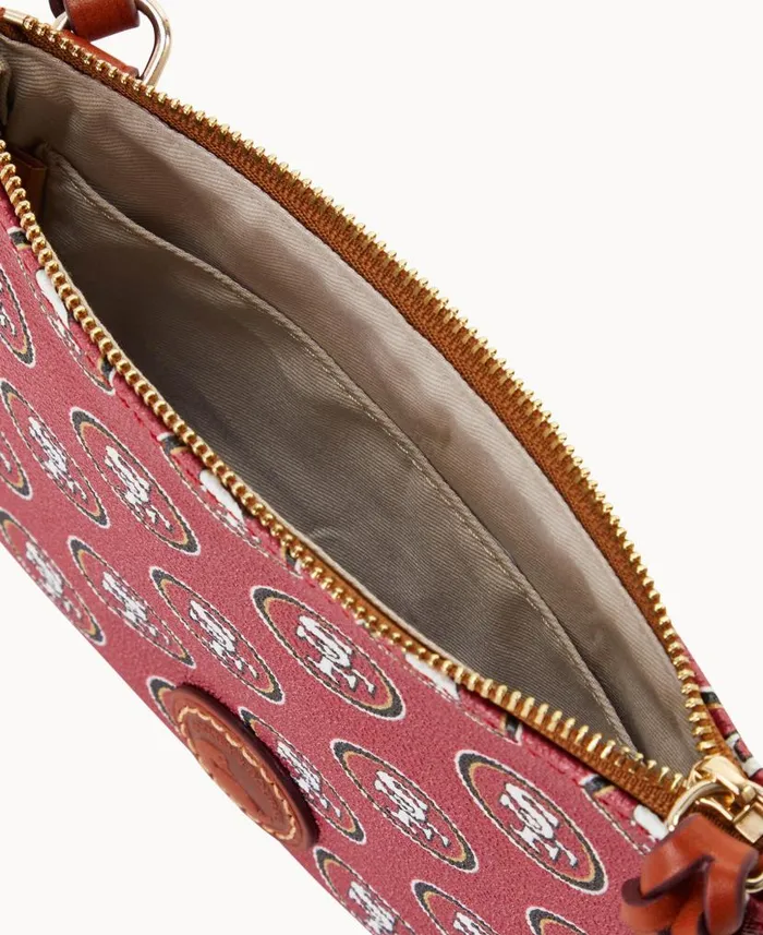 Dooney and Bourke NFL 49ERS Top Zip Crossbody 49ers WomenMen Crossbodies