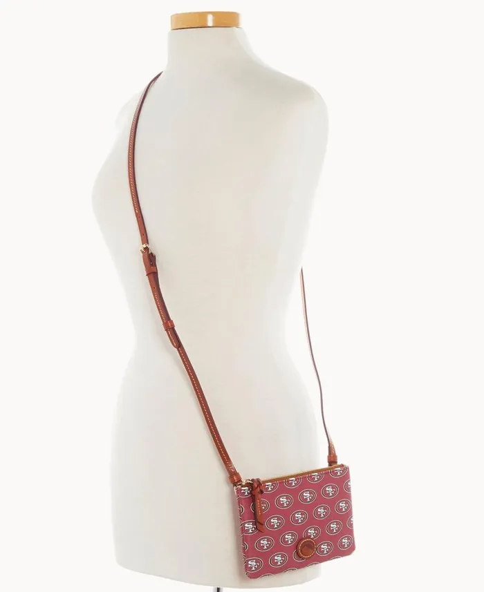 Dooney and Bourke NFL 49ERS Top Zip Crossbody 49ers WomenMen Crossbodies