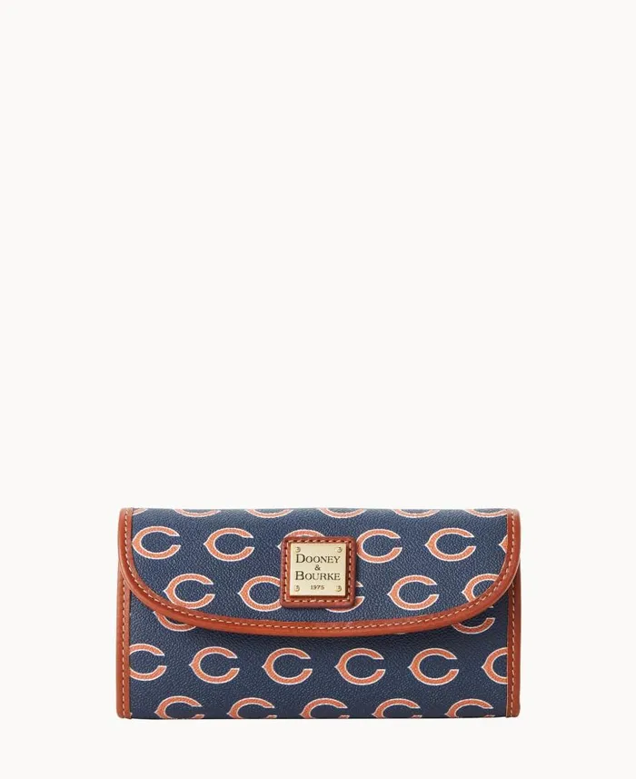 Dooney and Bourke NFL Bears Continental Clutch Bears WomenMen Wallets