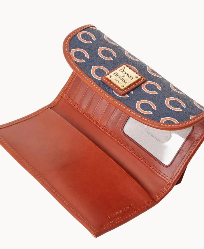 Dooney and Bourke NFL Bears Continental Clutch Bears WomenMen Wallets