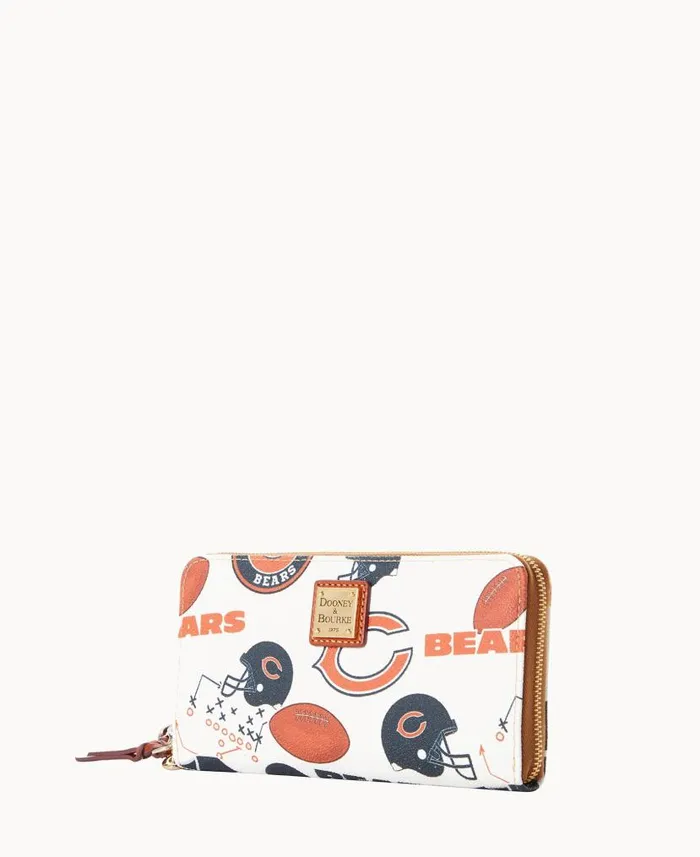 Dooney and Bourke NFL Bears Large Zip Around Wristlet Bears WomenMen Wallets Dooney and Bourke NFL Bears Large Zip Around Wristlet Bears WomenMen Wallets