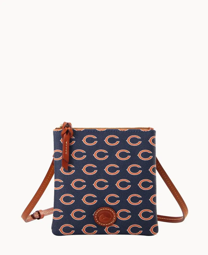 Dooney and Bourke NFL Bears Small North South Top Zip Crossbody Bears WomenMen Crossbodies Dooney and Bourke NFL Bears Small North South Top Zip Crossbody Bears WomenMen Crossbodies
