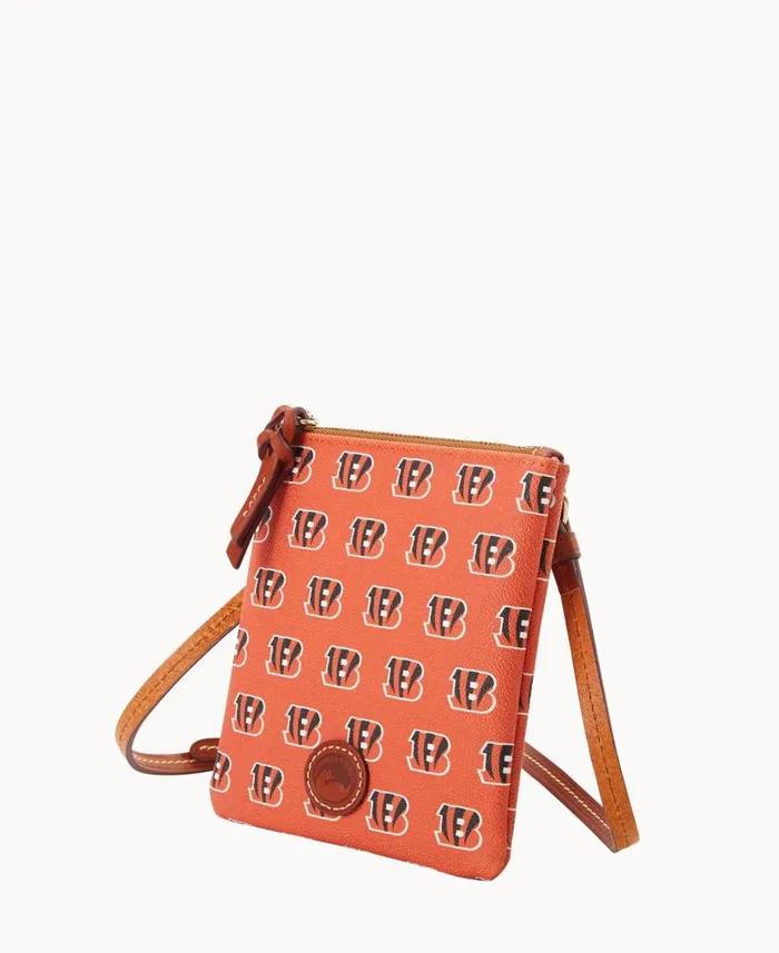 Dooney and Bourke NFL Bengals Small North South Top Zip Crossbody Bengals WomenMen Crossbodies Dooney and Bourke NFL Bengals Small North South Top Zip Crossbody Bengals WomenMen Crossbodies