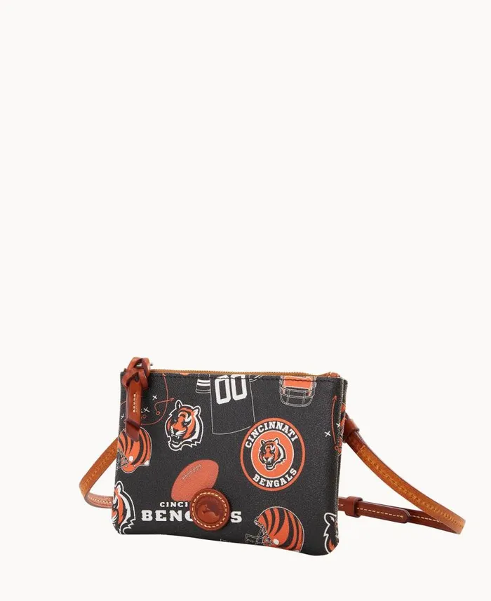 Dooney and Bourke NFL Bengals Top Zip Crossbody Bengals WomenMen Crossbodies Dooney and Bourke NFL Bengals Top Zip Crossbody Bengals WomenMen Crossbodies