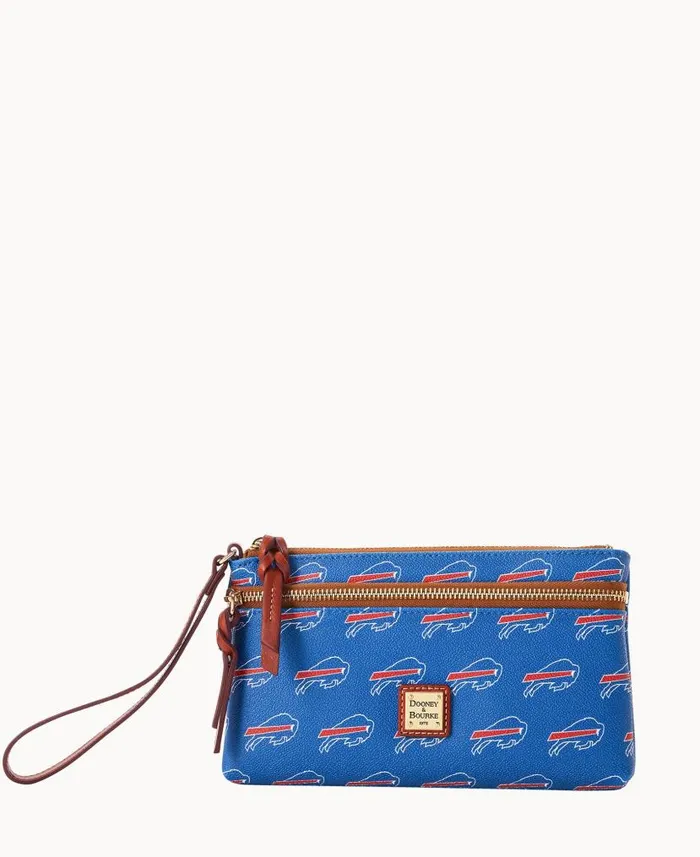 Dooney and Bourke NFL Bills Double Zip Wristlet Buffalo Bills WomenMen Wallets Dooney and Bourke NFL Bills Double Zip Wristlet Buffalo Bills WomenMen Wallets