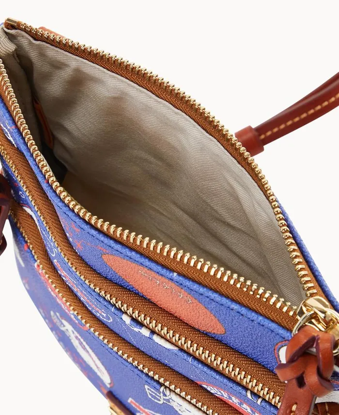 Dooney and Bourke NFL Bills N S Triple Zip Crossbody Bills WomenMen Crossbodies Dooney and Bourke NFL Bills N S Triple Zip Crossbody Bills WomenMen Crossbodies