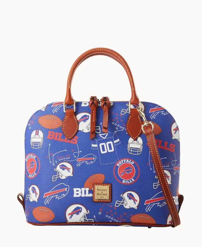 Dooney and Bourke NFL Bills Zip Zip Satchel Bills WomenMen Satchels