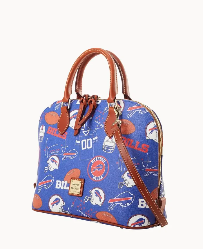 Dooney and Bourke NFL Bills Zip Zip Satchel Bills WomenMen Satchels