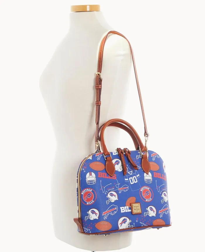 Dooney and Bourke NFL Bills Zip Zip Satchel Bills WomenMen Satchels