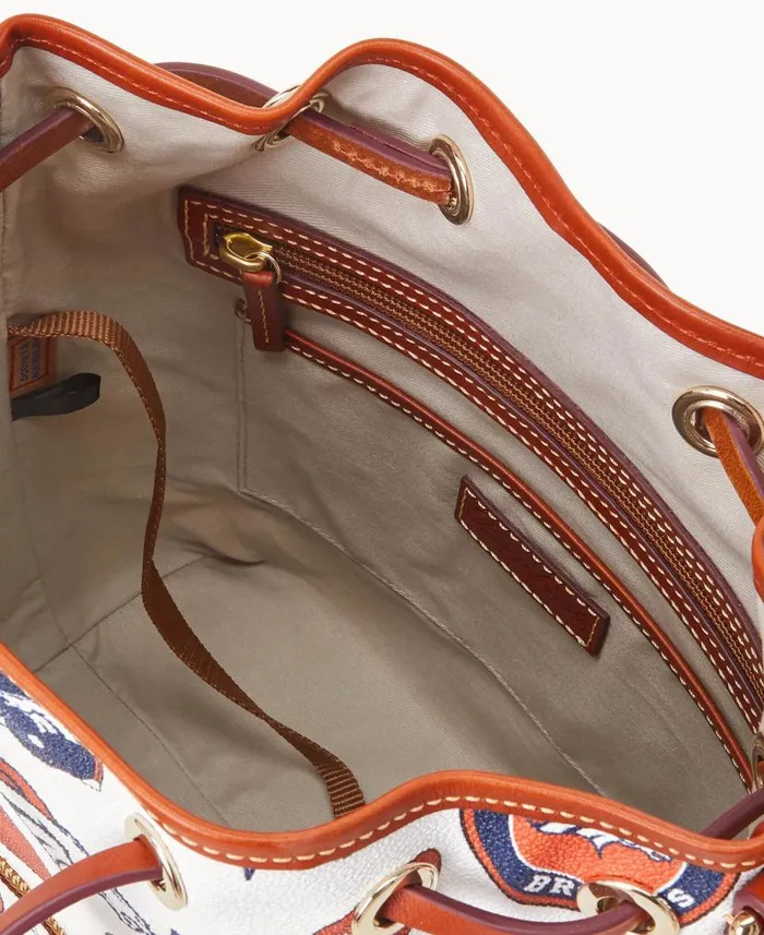 Dooney and Bourke NFL Broncos Drawstring Broncos WomenMen Shoulder Bags