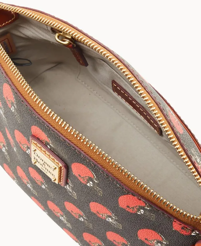 Dooney and Bourke NFL Browns Suki Crossbody Med Wristlet Browns WomenMen Crossbodies Dooney and Bourke NFL Browns Suki Crossbody Med Wristlet Browns WomenMen Crossbodies